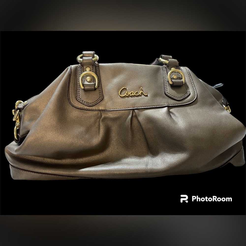 Coach metallic satchel